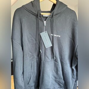 Alphalete Zip Up Hoodie Large Black